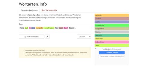 Wortarten.Info